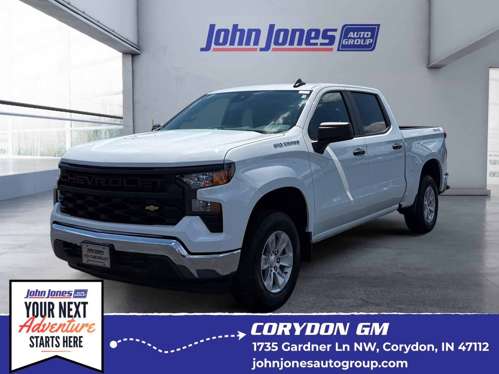Summit White 2026 Chevrolet Silverado 1500 Pickup Truck Four-Wheel Drive Automatic