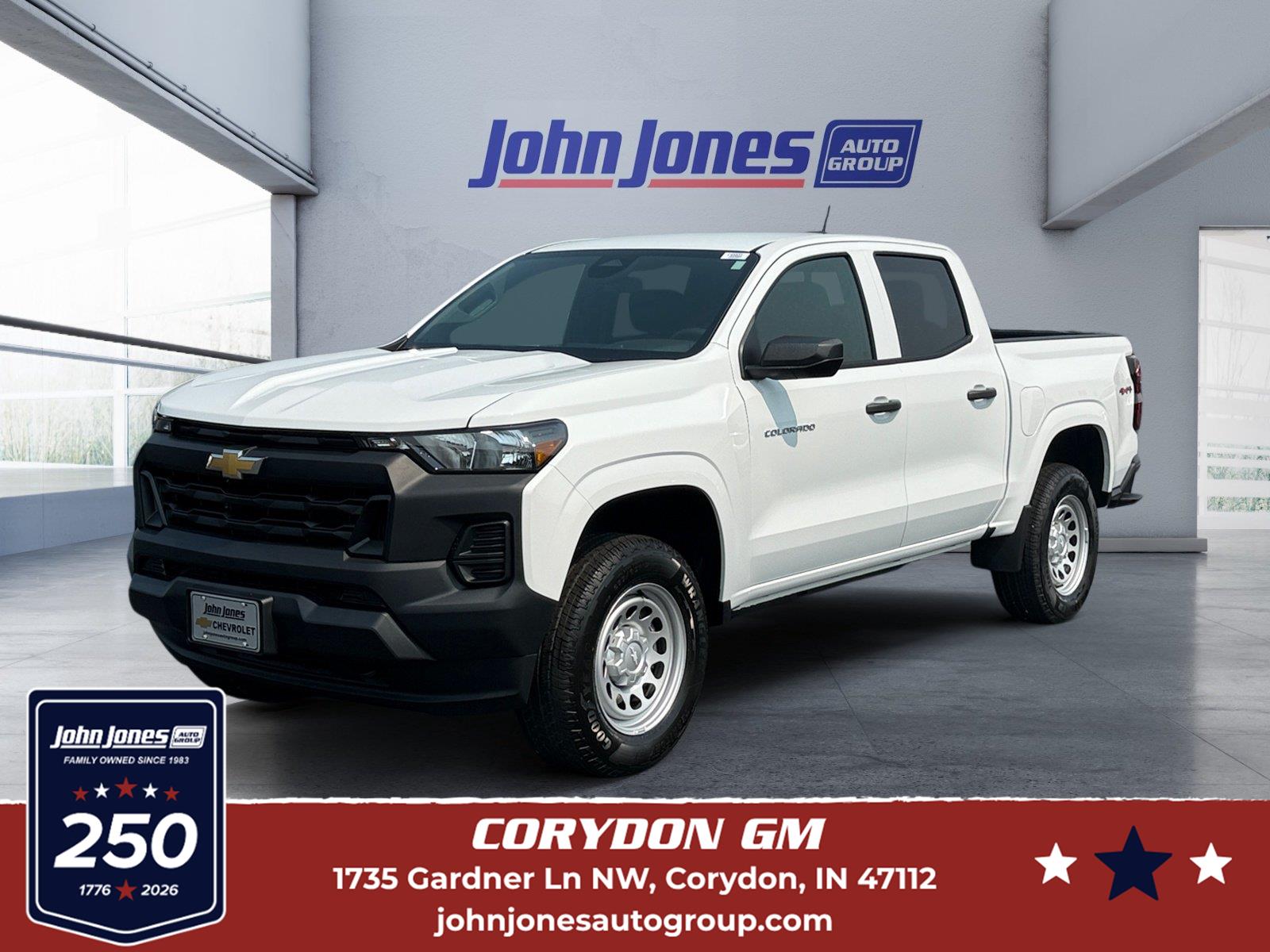 Summit White 2026 Chevrolet Colorado Pickup Truck Four-Wheel Drive 8-Speed Automatic