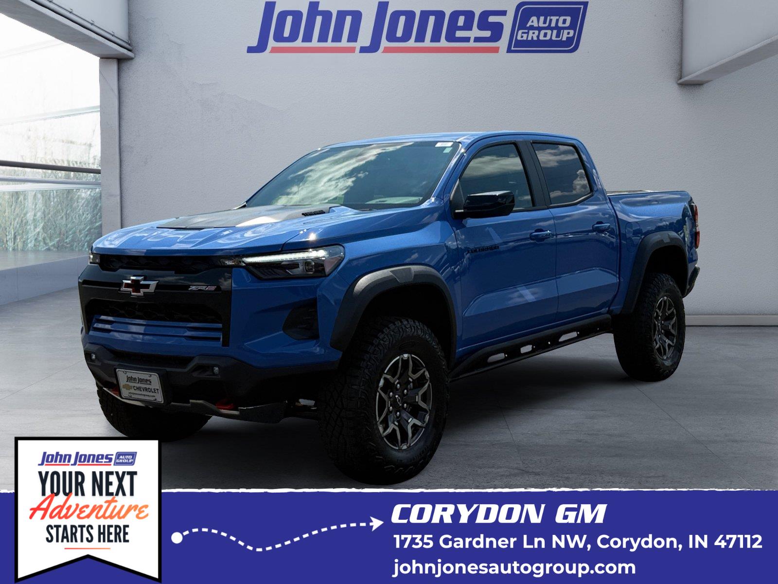 Reef Blue Metallic 2026 Chevrolet Colorado Pickup Truck Four-Wheel Drive 8-Speed Automatic