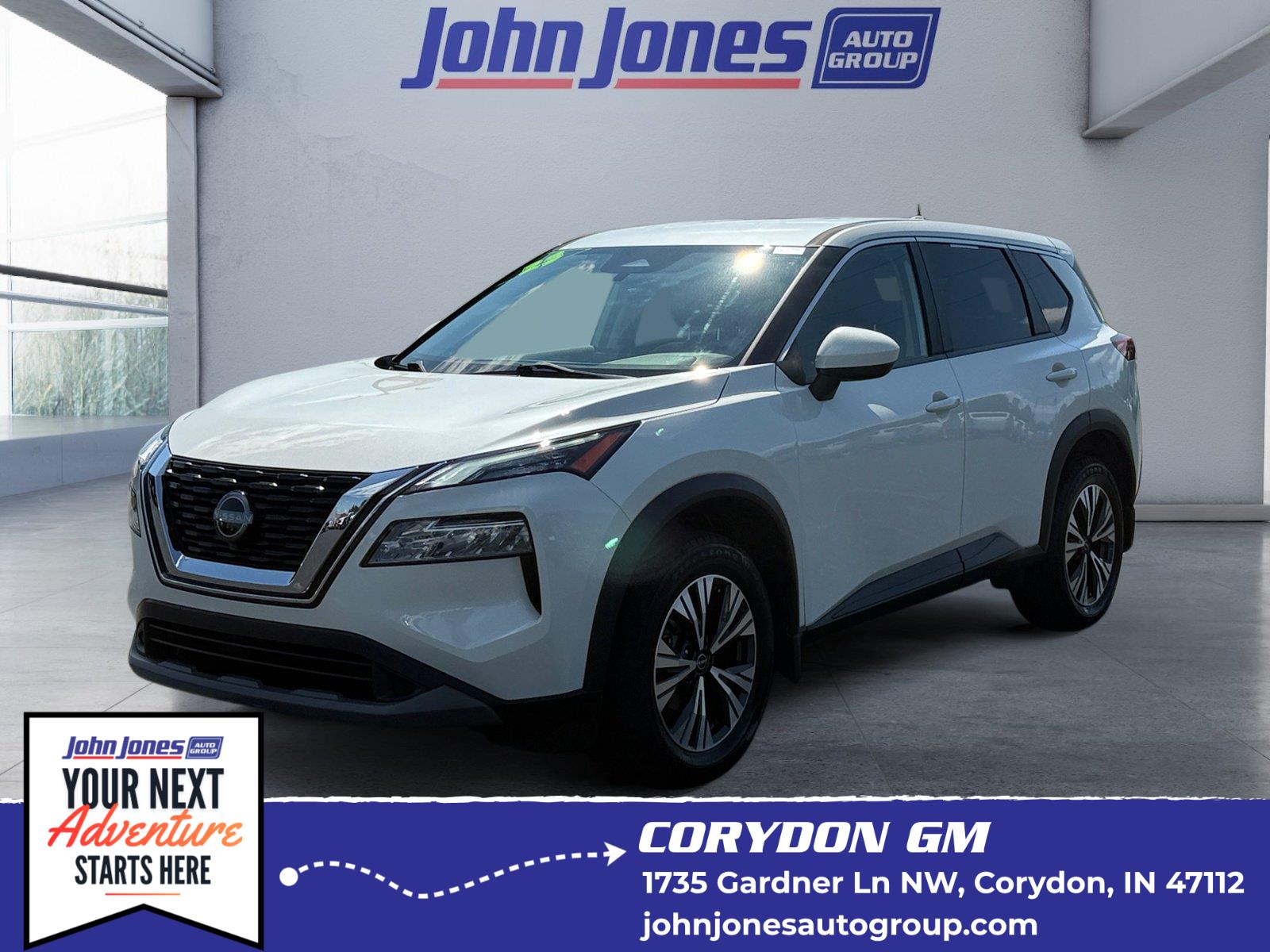 Pearl White Tricoat 2023 Nissan Rogue SUV / Crossover All-Wheel Drive Continuously Variable Transmission