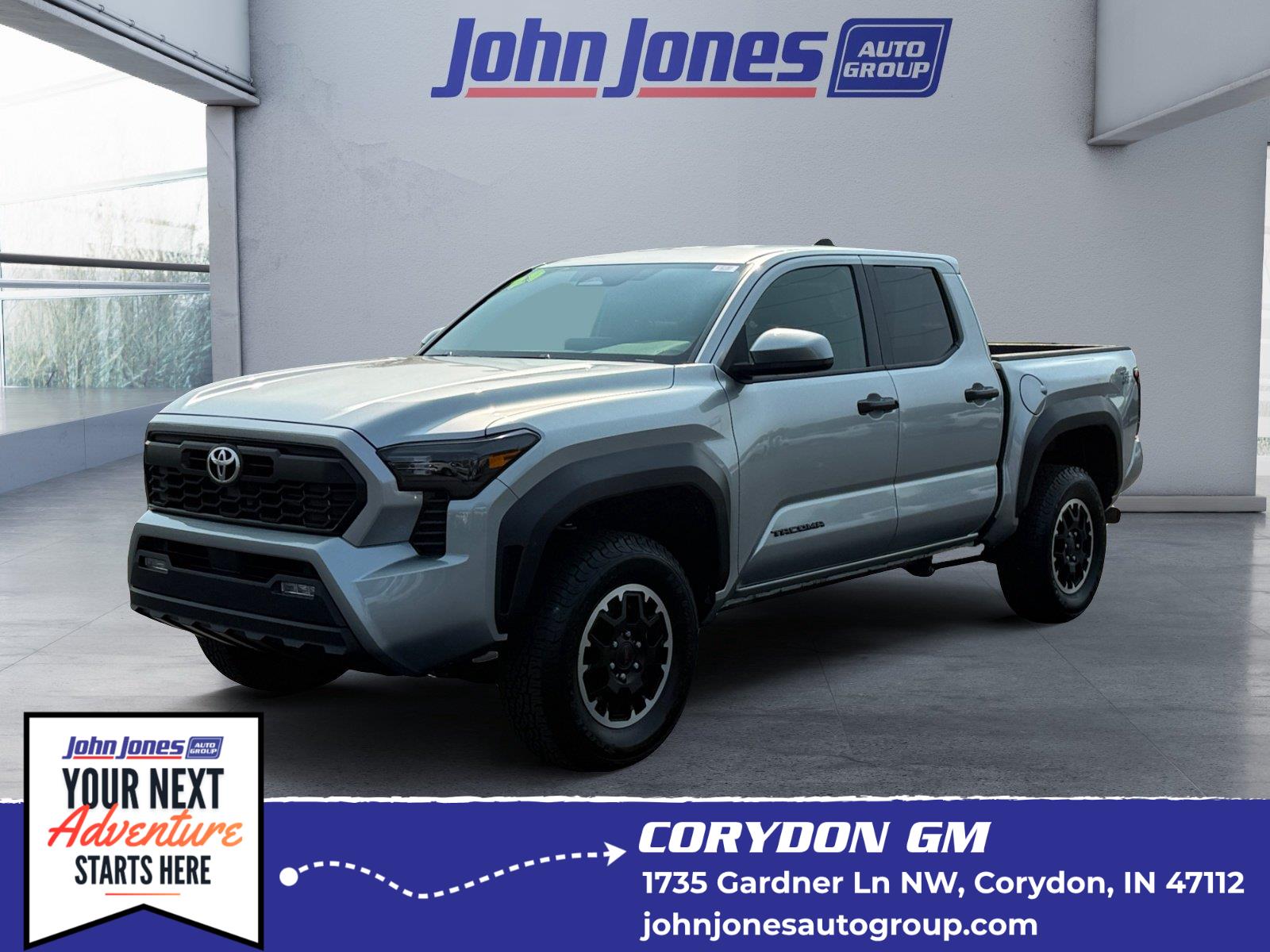 Silver 2025 Toyota Tacoma Pickup Truck Four-Wheel Drive