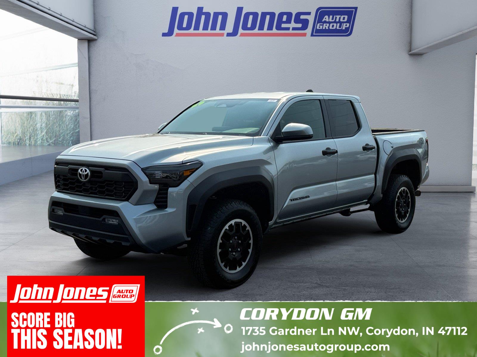 Celestial Silver Metallic 2025 Toyota Tacoma Pickup Truck Four-Wheel Drive Automatic