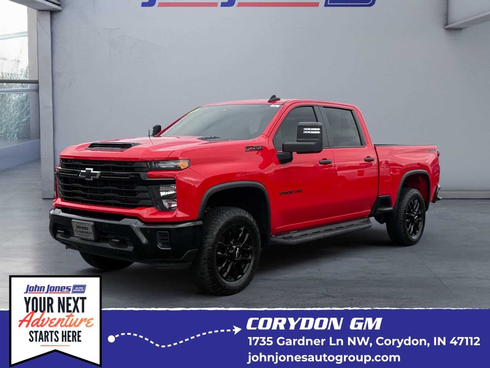 Red Hot 2025 Chevrolet Silverado 2500HD Pickup Truck Four-Wheel Drive Automatic