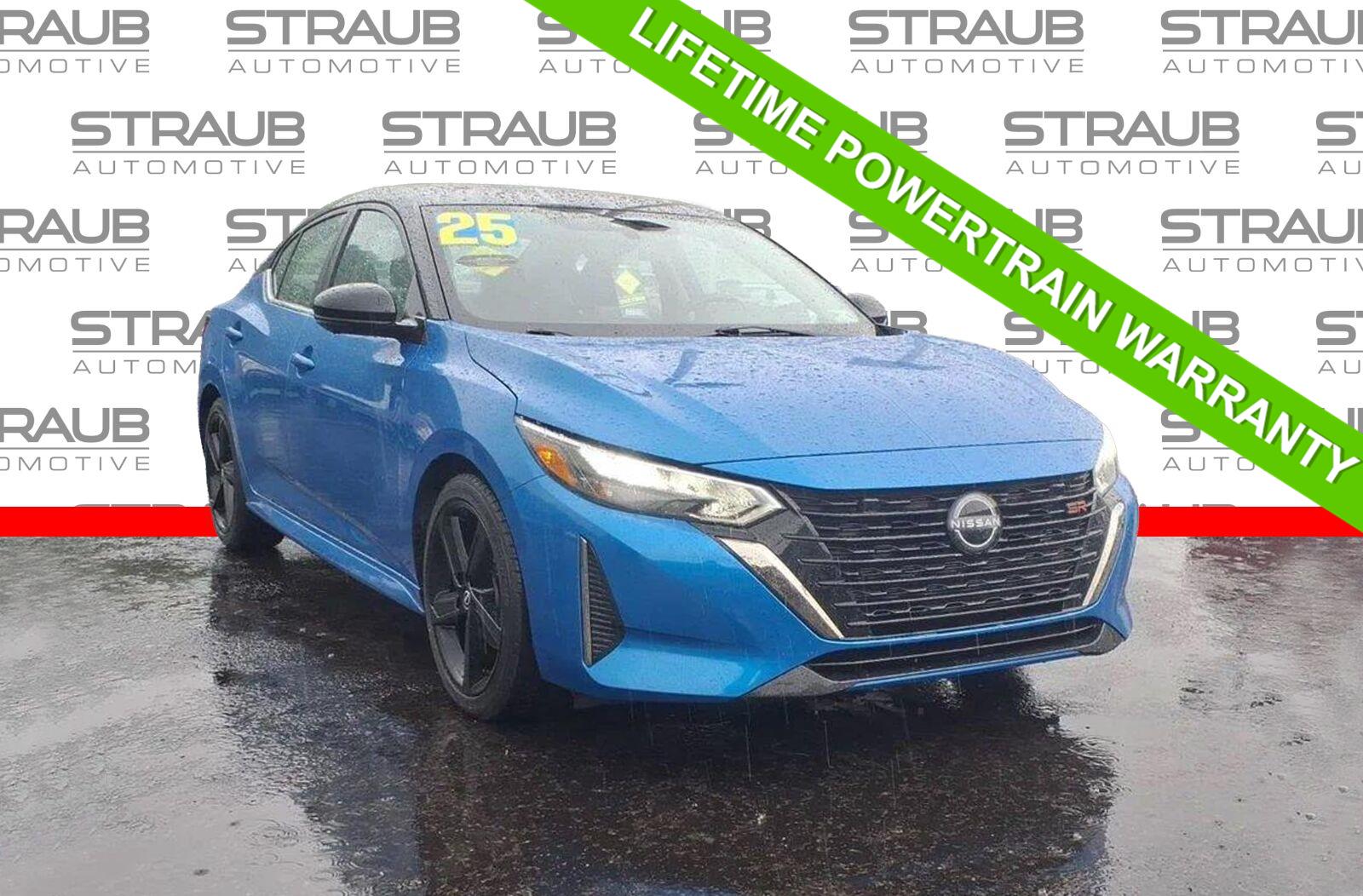 Electric Blue Metallic/Super Black 2025 Nissan Sentra Sedan Front-Wheel Drive Continuously Variable Transmission