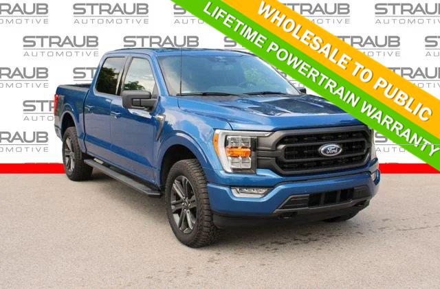 Atlas Blue 2023 Ford F-150 Pickup Truck Four-Wheel Drive Automatic