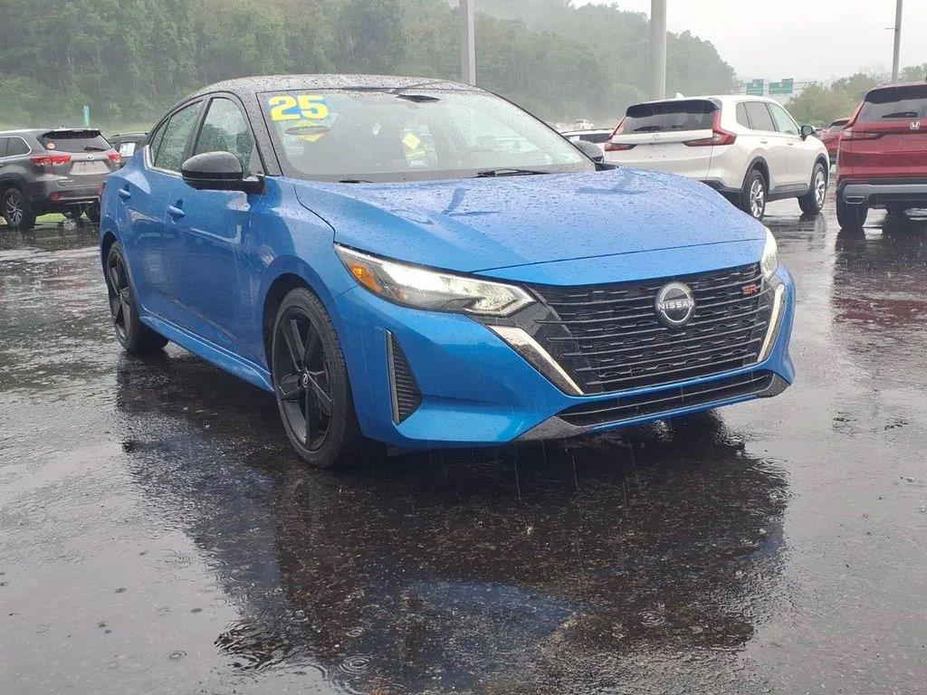 Electric Blue Metallic/Super Black 2025 Nissan Sentra Sedan Front-Wheel Drive Continuously Variable Transmission