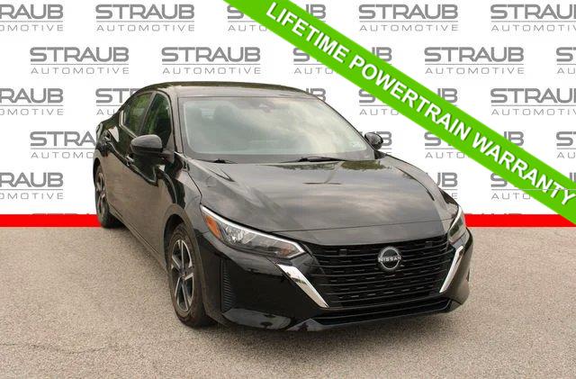 Super Black 2024 Nissan Sentra Sedan Front-Wheel Drive Continuously Variable Transmission