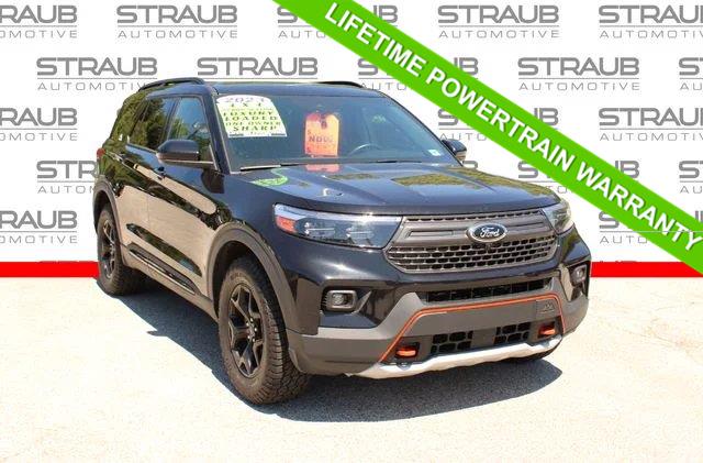 Agate Black 2023 Ford Explorer SUV / Crossover All-Wheel Drive Automatic