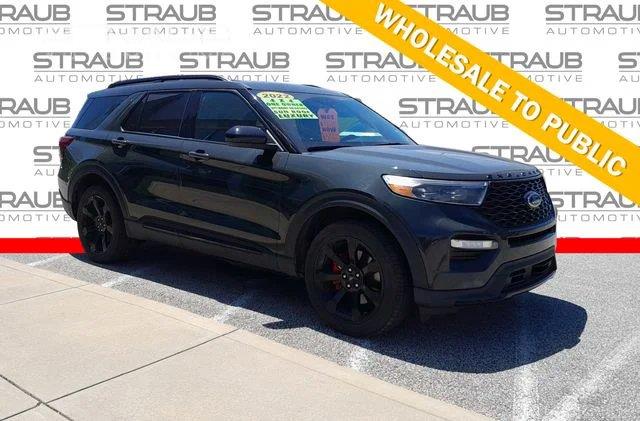 Forged Green 2022 Ford Explorer SUV / Crossover All-Wheel Drive Automatic