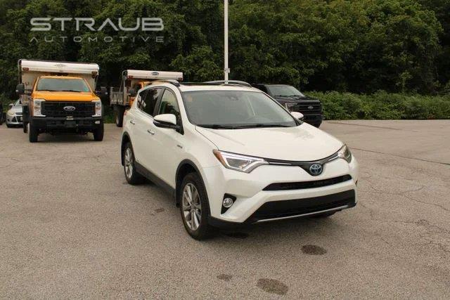 White (Blizzard Pearl) 2017 Toyota RAV4 Hybrid SUV / Crossover All-Wheel Drive Continuously Variable Transmission