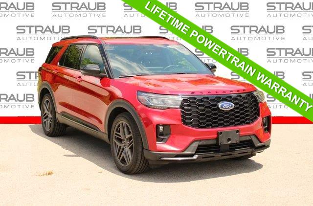 Rapid Red Metallic Tinted Clearcoat 2025 Ford Explorer SUV / Crossover All-Wheel Drive Automatic