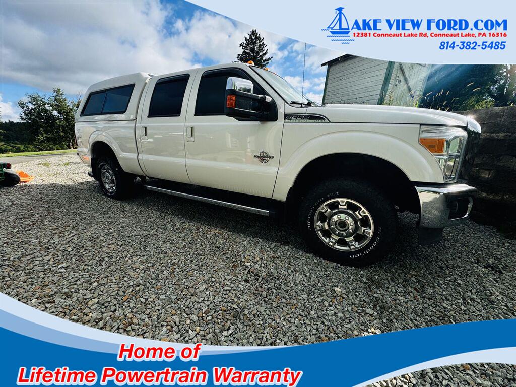 White Platinum Metallic Tri-Coat 2014 Ford F-350 Super Duty Pickup Truck Four-Wheel Drive 6-Speed Automatic Overdrive