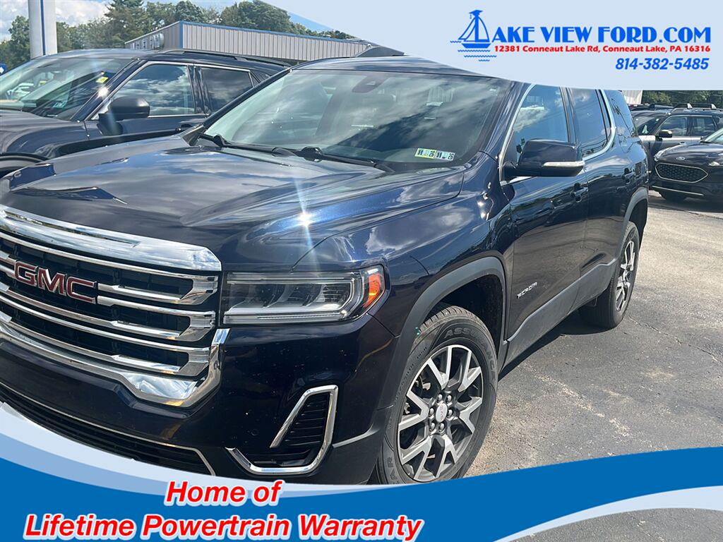 Midnight Blue Metallic 2021 GMC Acadia SUV / Crossover Four-Wheel Drive 9-Speed Automatic