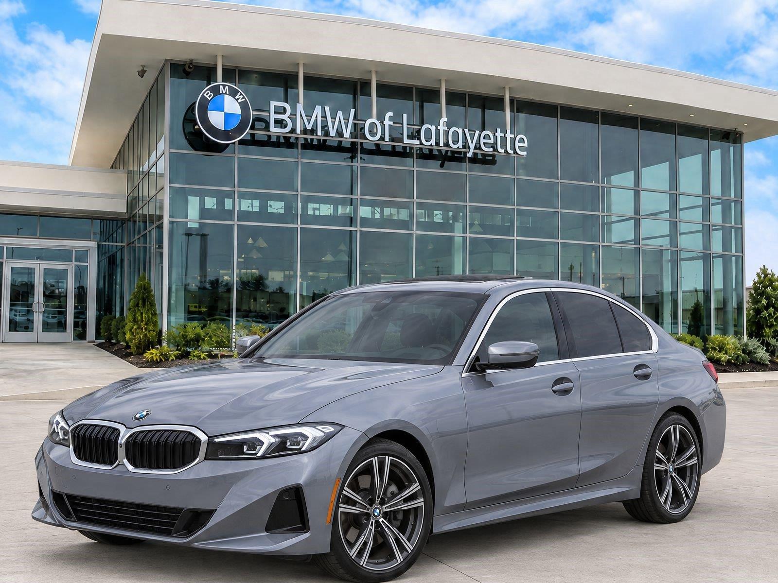 Gray (Skyscraper Grey Metallic) 2024 BMW 3 Series Sedan Rear-Wheel Drive Automatic
