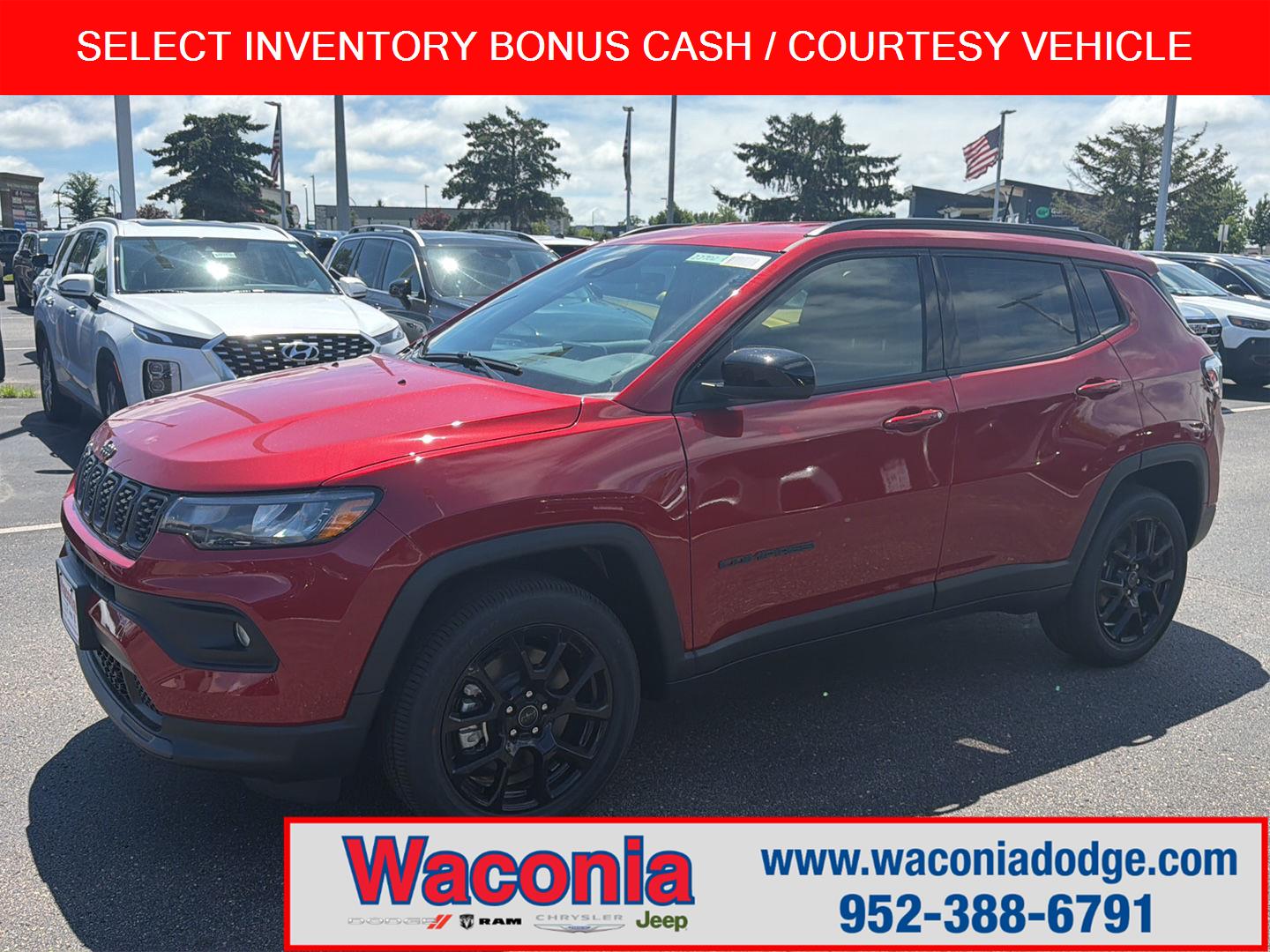Red Hot Pearlcoat 2026 Jeep Compass SUV / Crossover Four-Wheel Drive 8-Speed Automatic