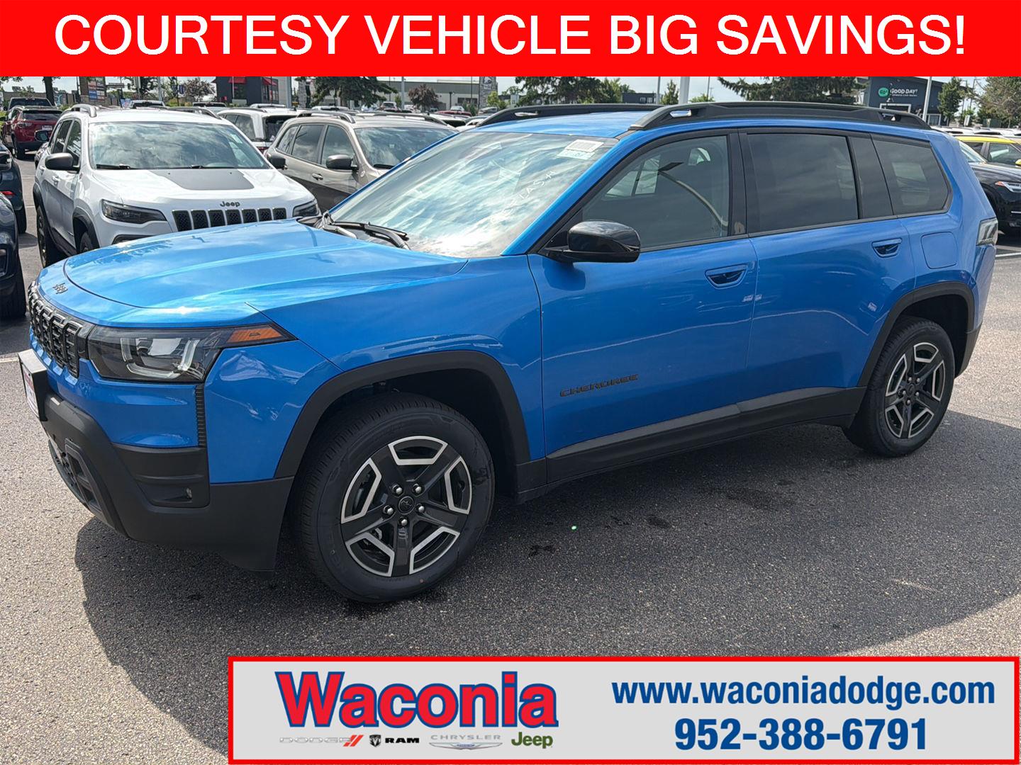 Hydro Blue Pearlcoat 2026 Jeep Cherokee SUV / Crossover Four-Wheel Drive Automatic