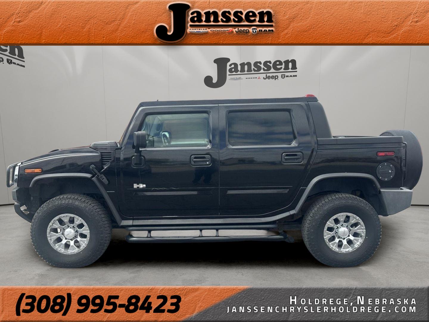 Black 2005 Hummer H2 SUT Base SUV / Crossover Four-Wheel Drive 4-Speed Automatic