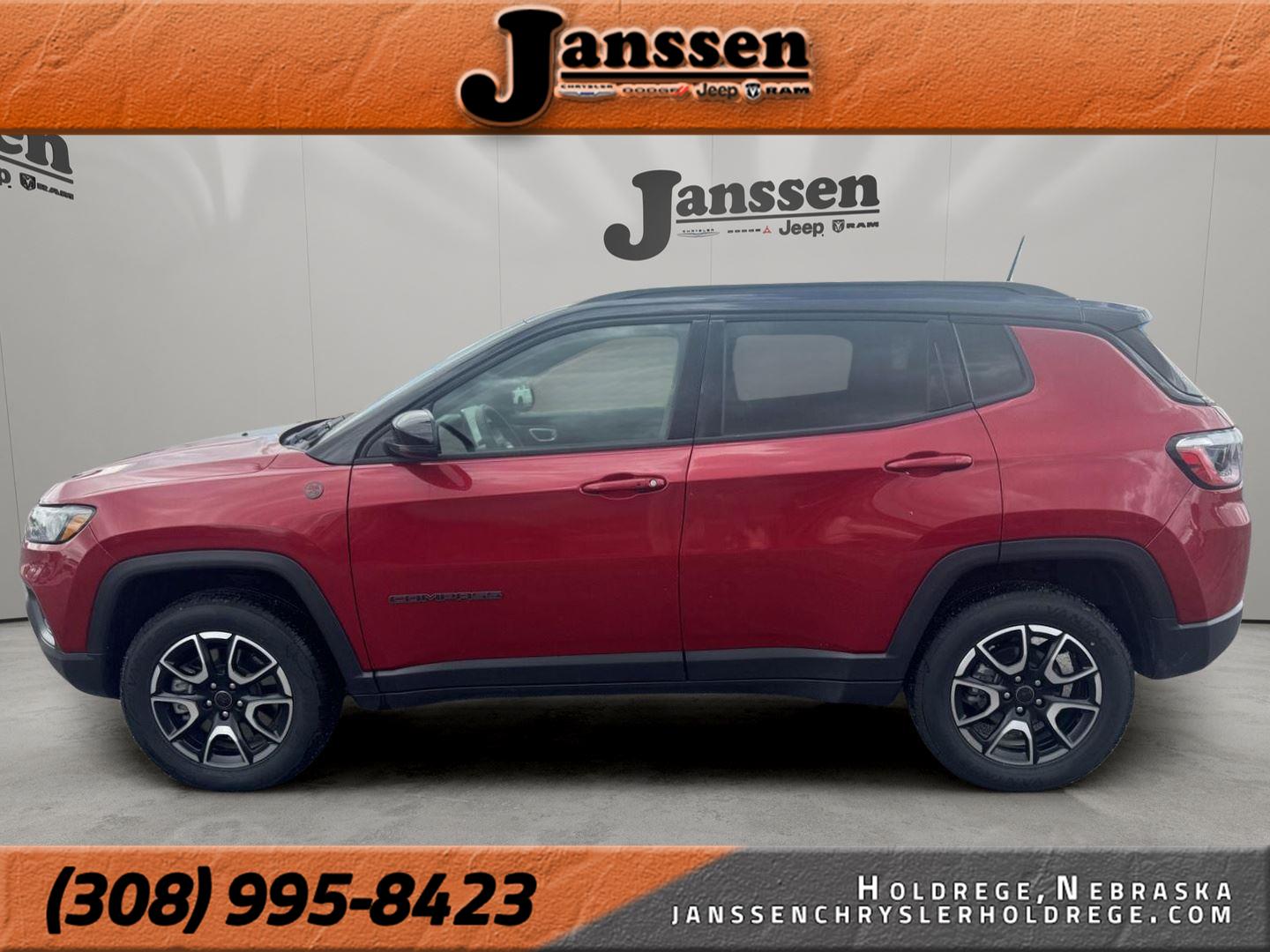 Red Hot Pearlcoat 2025 Jeep Compass Trailhawk 4WD SUV / Crossover Four-Wheel Drive 8-Speed Automatic