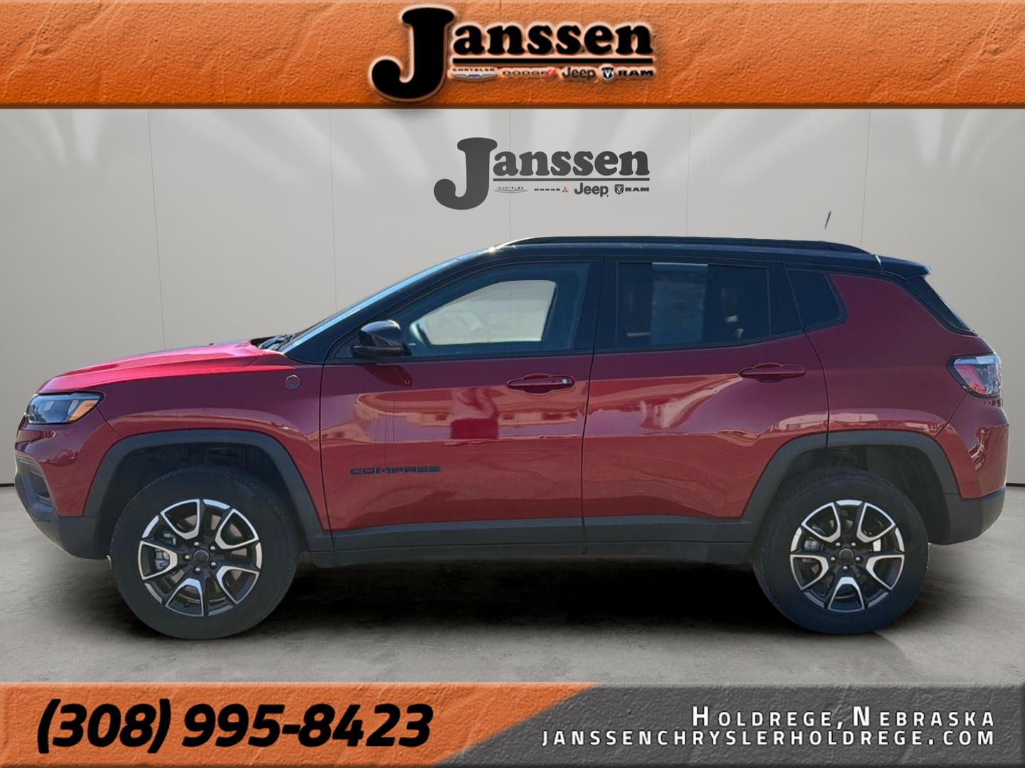 Red Hot Pearlcoat 2025 Jeep Compass Trailhawk 4WD SUV / Crossover Four-Wheel Drive 8-Speed Automatic