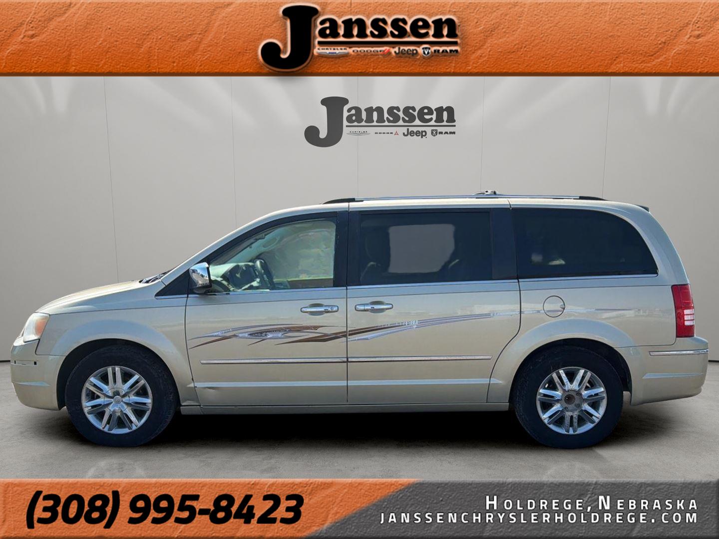 White Gold 2010 Chrysler Town & Country Minivan Front-Wheel Drive 6-Speed Automatic