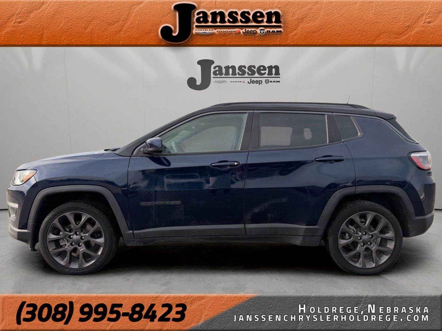 Jazz Blue Pearlcoat 2020 Jeep Compass SUV / Crossover Four-Wheel Drive 9-Speed Automatic