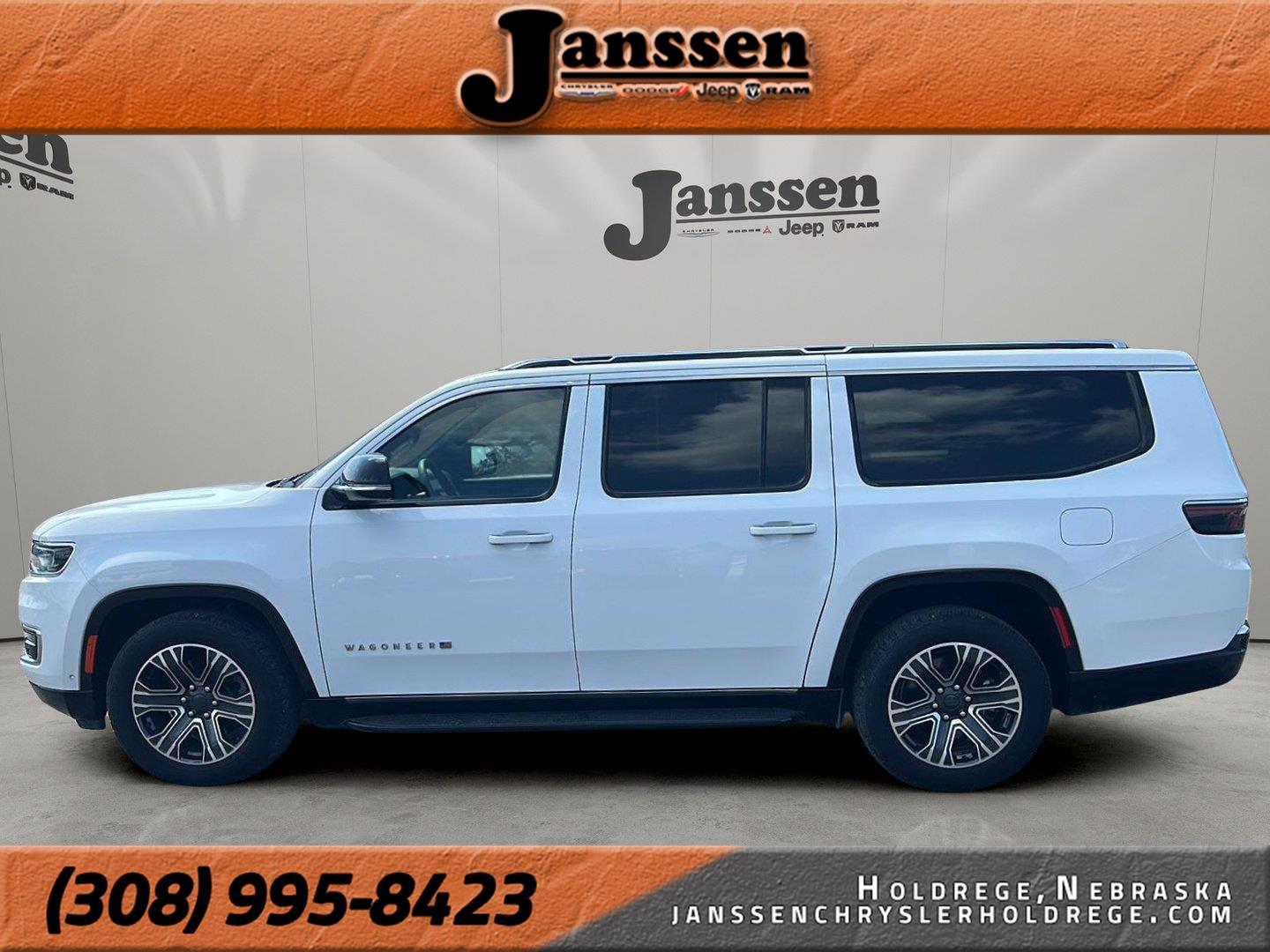 Bright White Clearcoat 2023 Jeep Wagoneer L SUV / Crossover Four-Wheel Drive 8-Speed Automatic