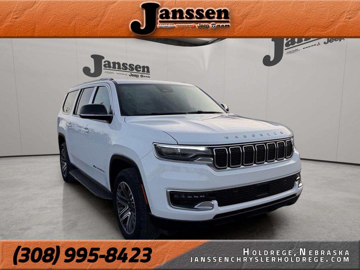 Bright White Clearcoat 2025 Jeep Wagoneer L SUV / Crossover Four-Wheel Drive 8-Speed Automatic