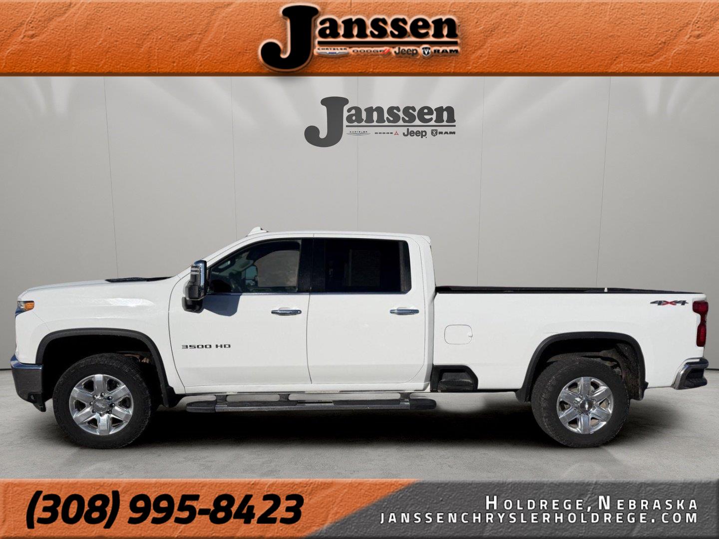Summit White 2020 Chevrolet Silverado 3500HD Pickup Truck Four-Wheel Drive Automatic