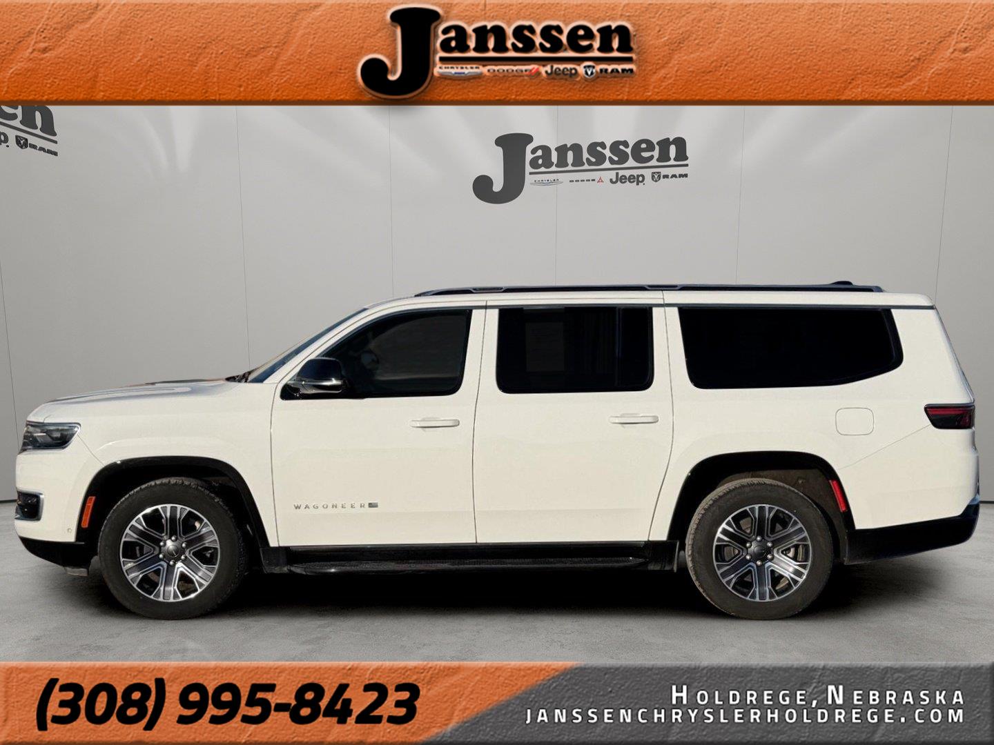 Bright White Clearcoat 2024 Jeep Wagoneer L SUV / Crossover Four-Wheel Drive 8-Speed Automatic