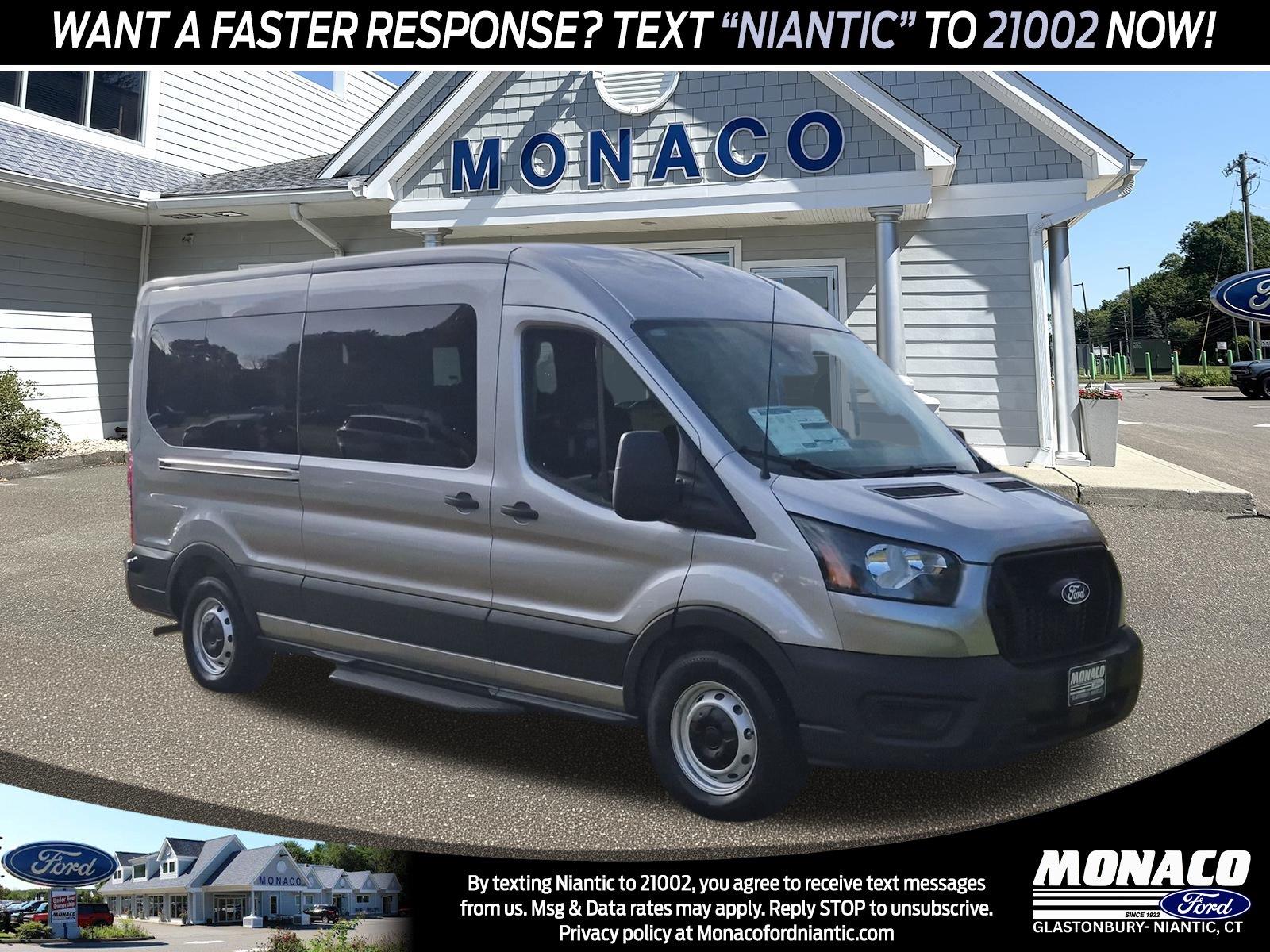 Iconic Silver 2027 Ford Transit Passenger Van Rear-Wheel Drive