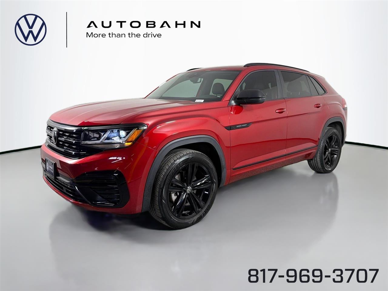Aurora Red Metallic 2023 Volkswagen Atlas Cross Sport SUV / Crossover All-Wheel Drive Automatic