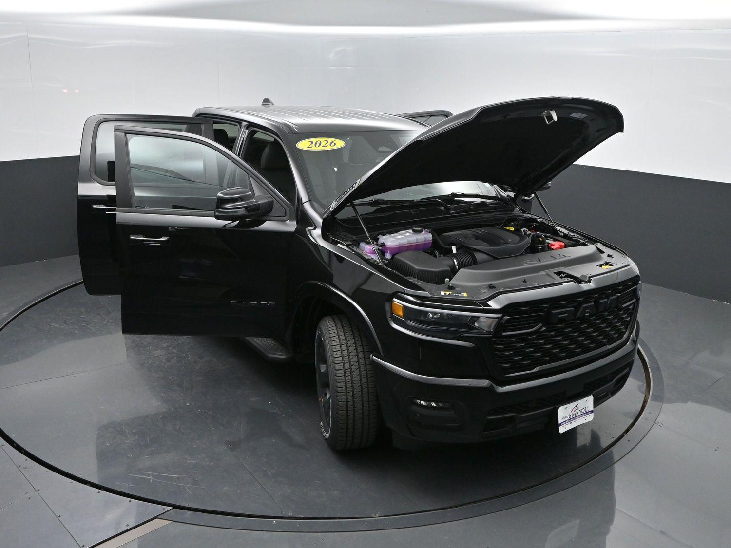 New 2026 Diamond Black Crystal Pearlcoat Ram Big Horn image 46