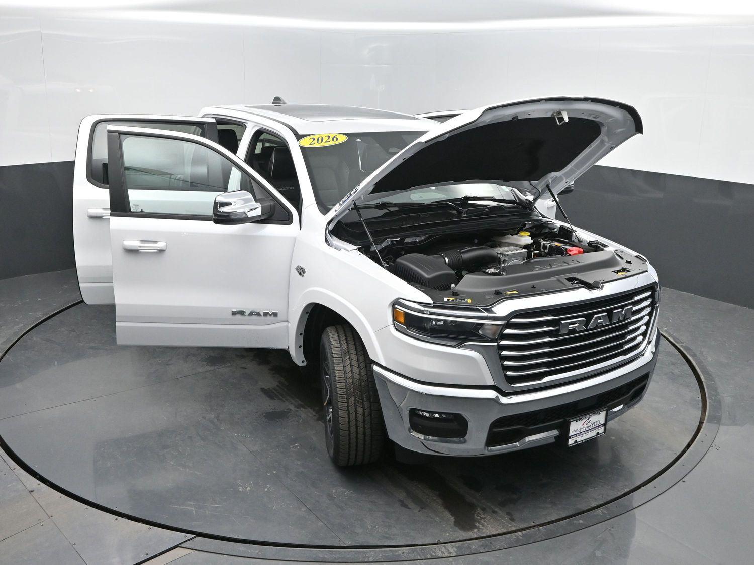 New 2026 Ivory White Tri-Coat Pearlcoat Ram Laramie image 50