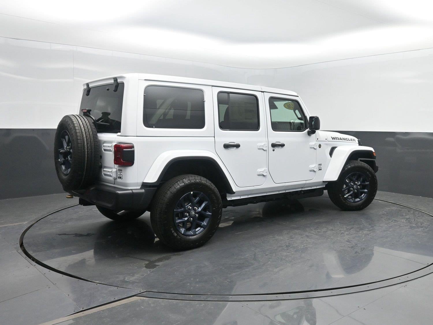 New 2026 Bright White Clearcoat Jeep 4-Door 85th Anniversary Edition image 3