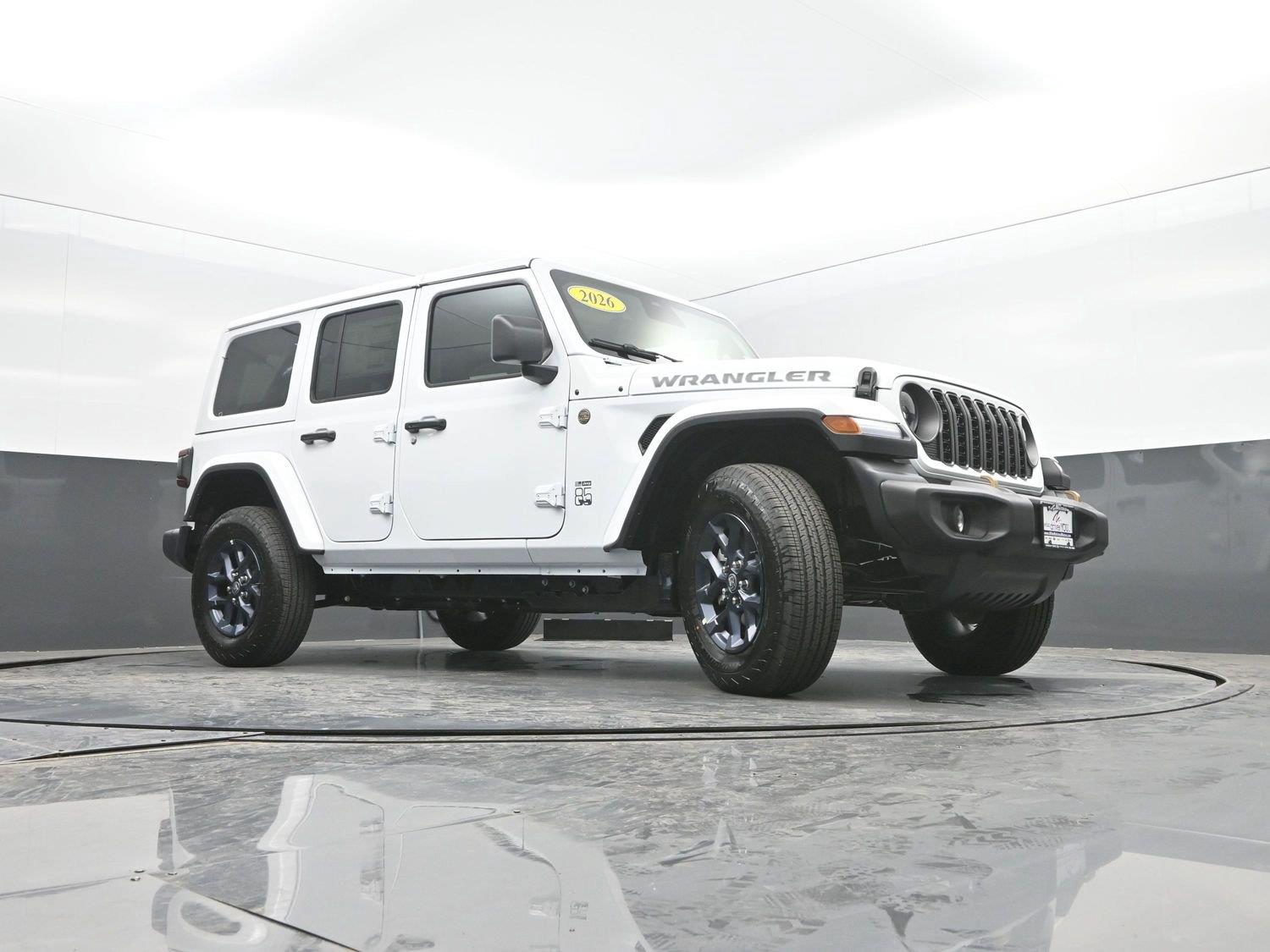 New 2026 Bright White Clearcoat Jeep 4-Door 85th Anniversary Edition image 32