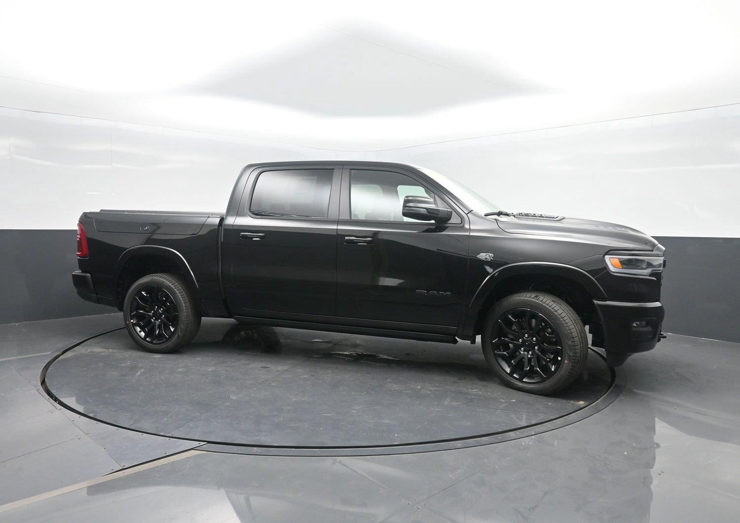 New 2027 Diamond Black Crystal Pearlcoat Ram Limited image 3