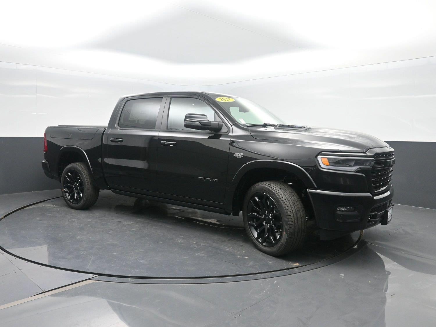 New 2027 Diamond Black Crystal Pearlcoat Ram Limited image 4