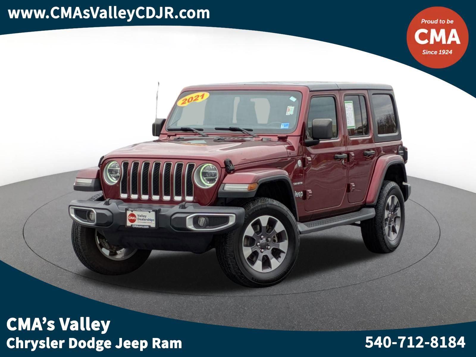 Snazzberry Pearlcoat 2021 Jeep Wrangler Unlimited Sahara 4WD SUV / Crossover Four-Wheel Drive 8-Speed Automatic