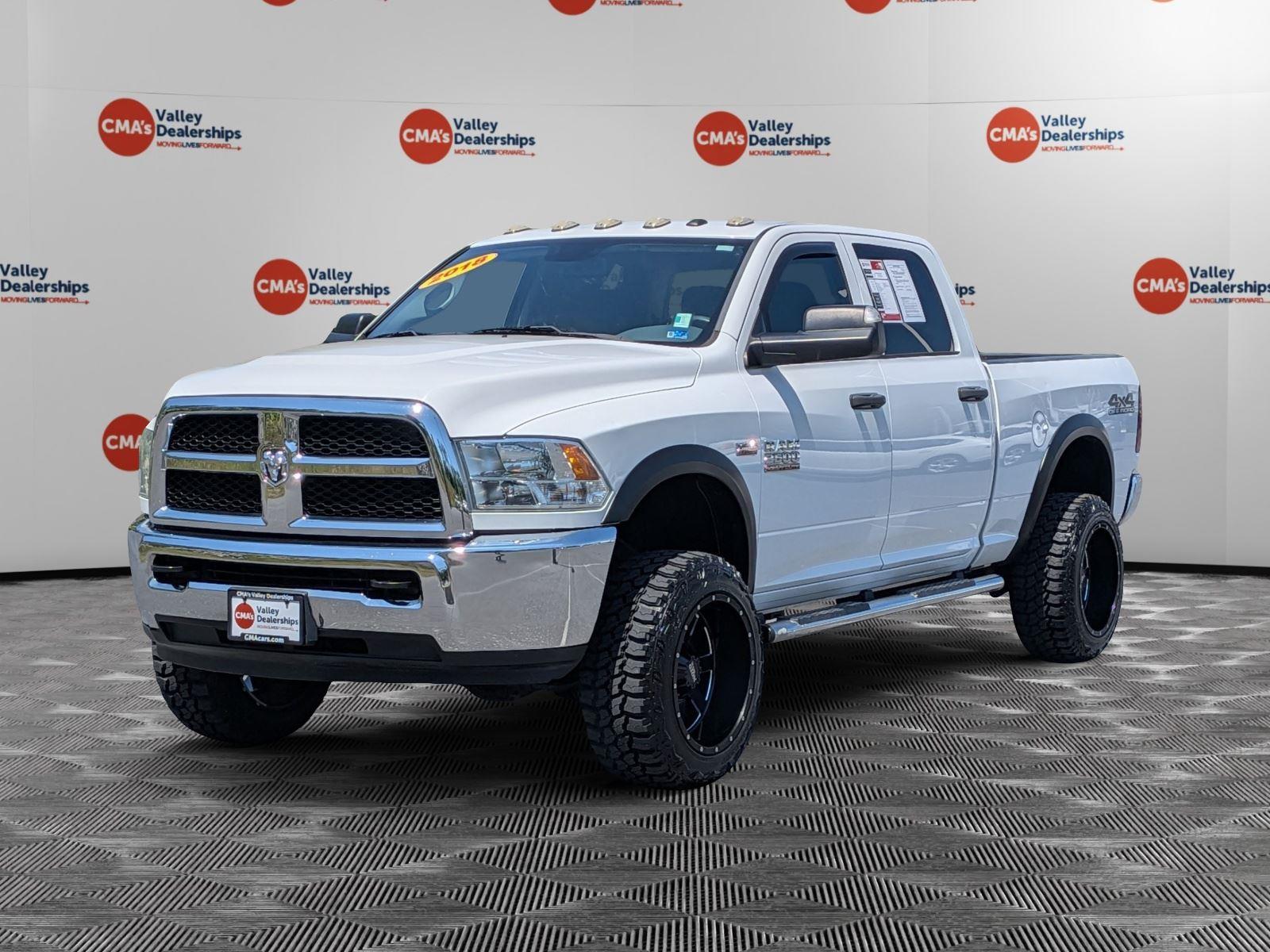 Bright White Clearcoat 2018 RAM 2500 Tradesman Crew Cab 4WD Pickup Truck Four-Wheel Drive 6-Speed Automatic