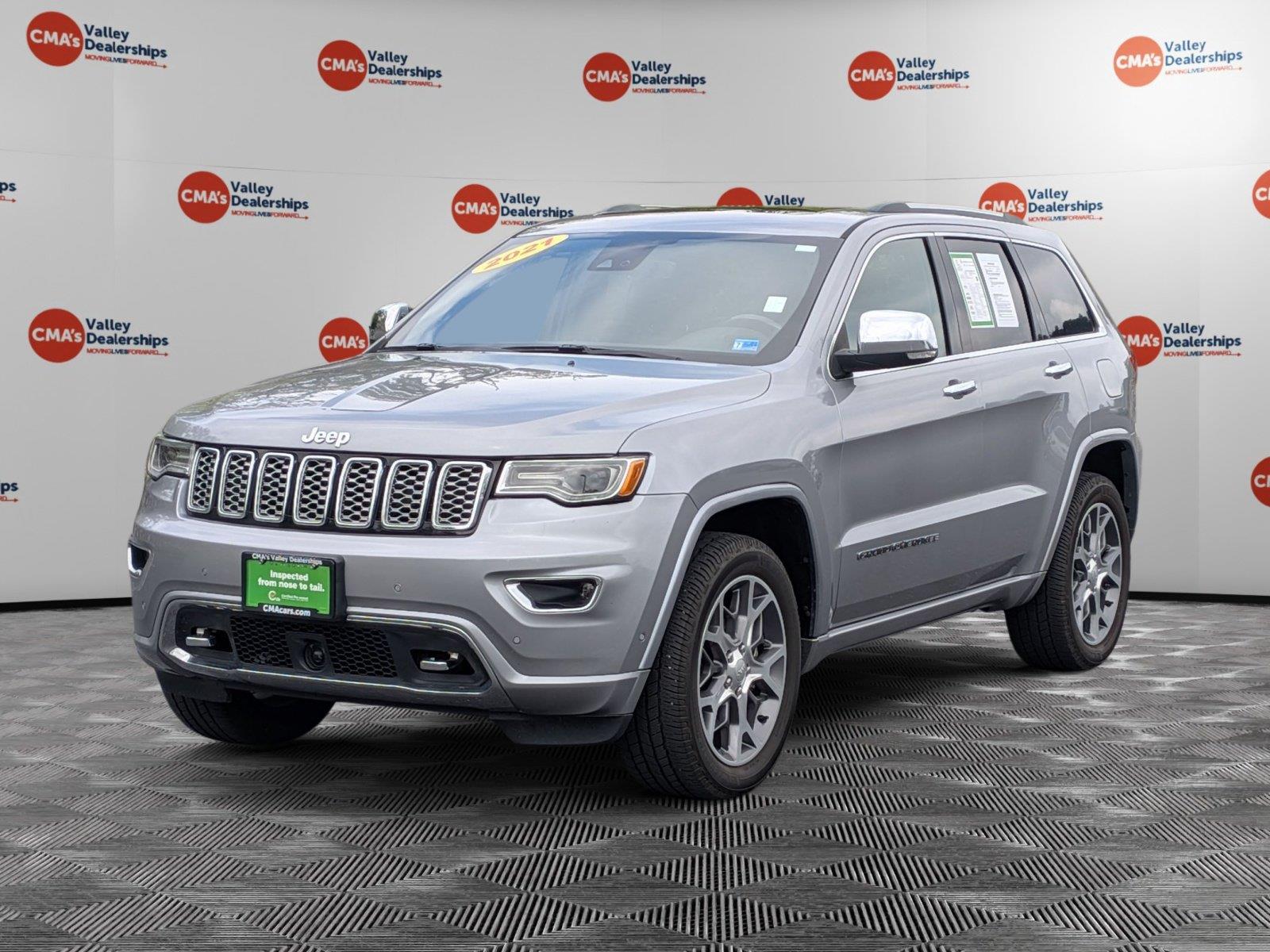 Billet Silver Metallic Clearcoat 2021 Jeep Grand Cherokee SUV / Crossover Four-Wheel Drive 8-Speed Automatic
