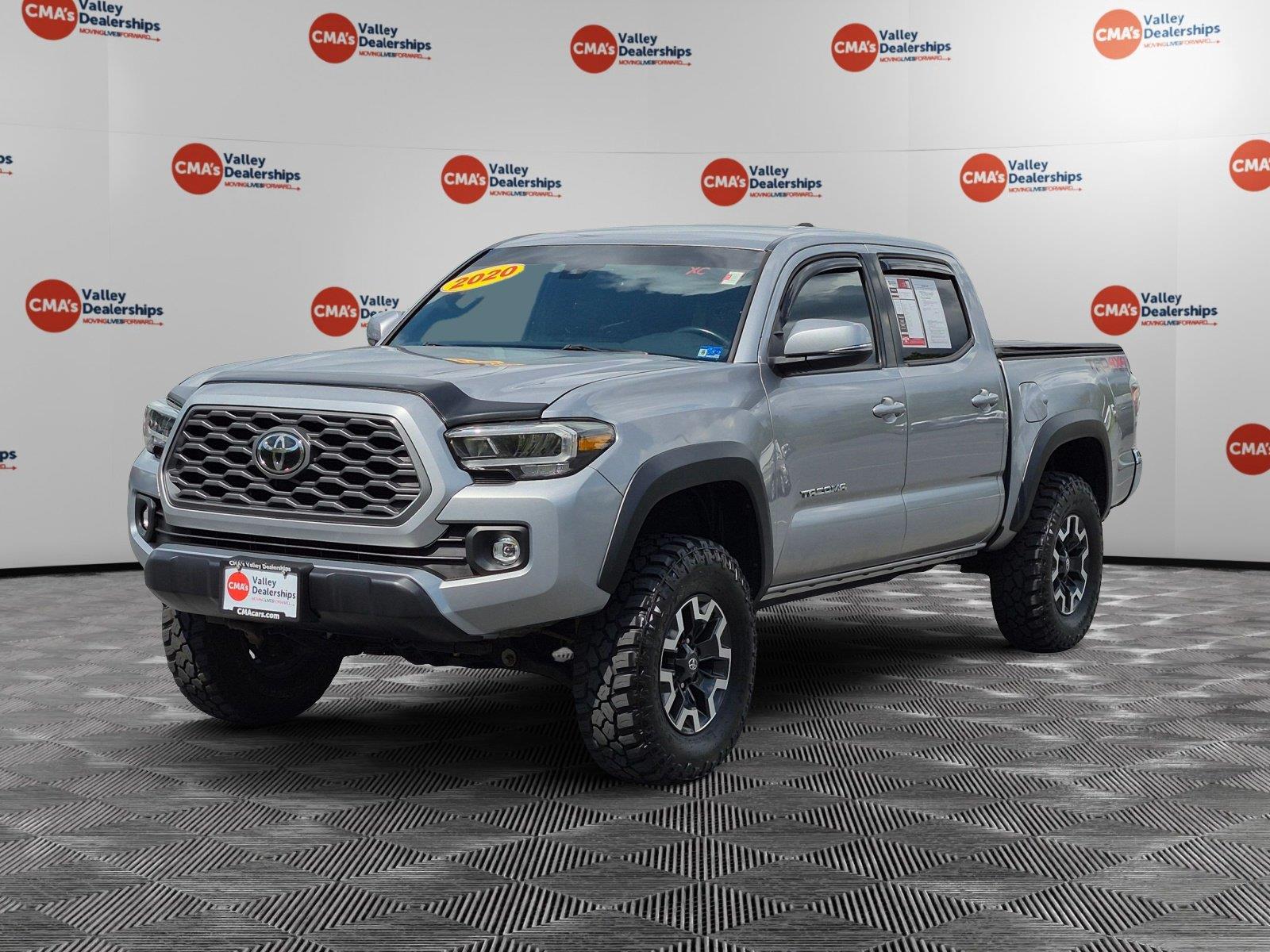 Silver Sky Metallic 2020 Toyota Tacoma Pickup Truck Four-Wheel Drive Manual