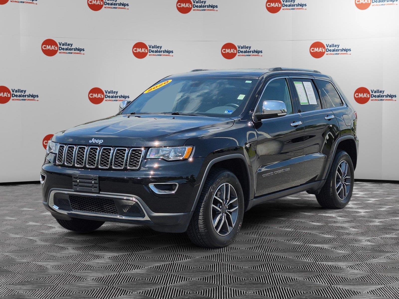 Diamond Black Crystal Pearlcoat 2020 Jeep Grand Cherokee SUV / Crossover Four-Wheel Drive 8-Speed Automatic