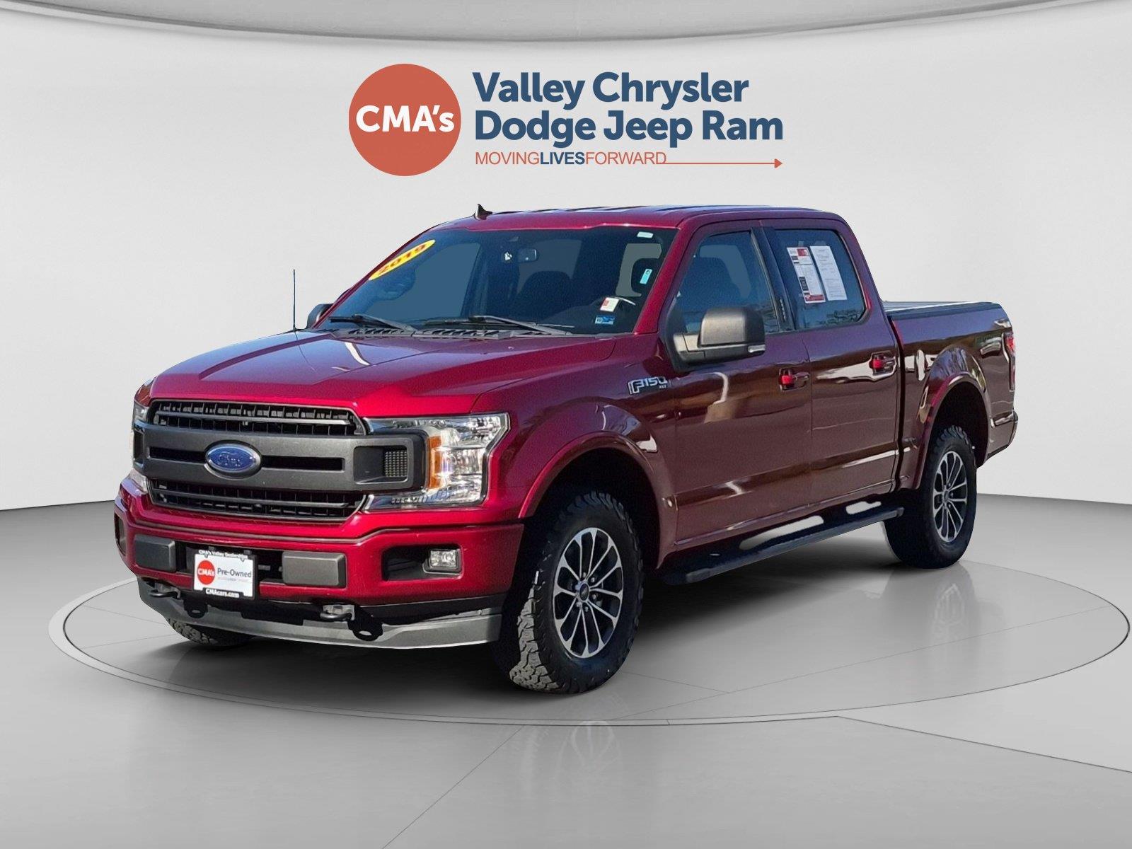 Ruby Red Metallic Tinted Clearcoat 2019 Ford F-150 Pickup Truck Four-Wheel Drive Automatic
