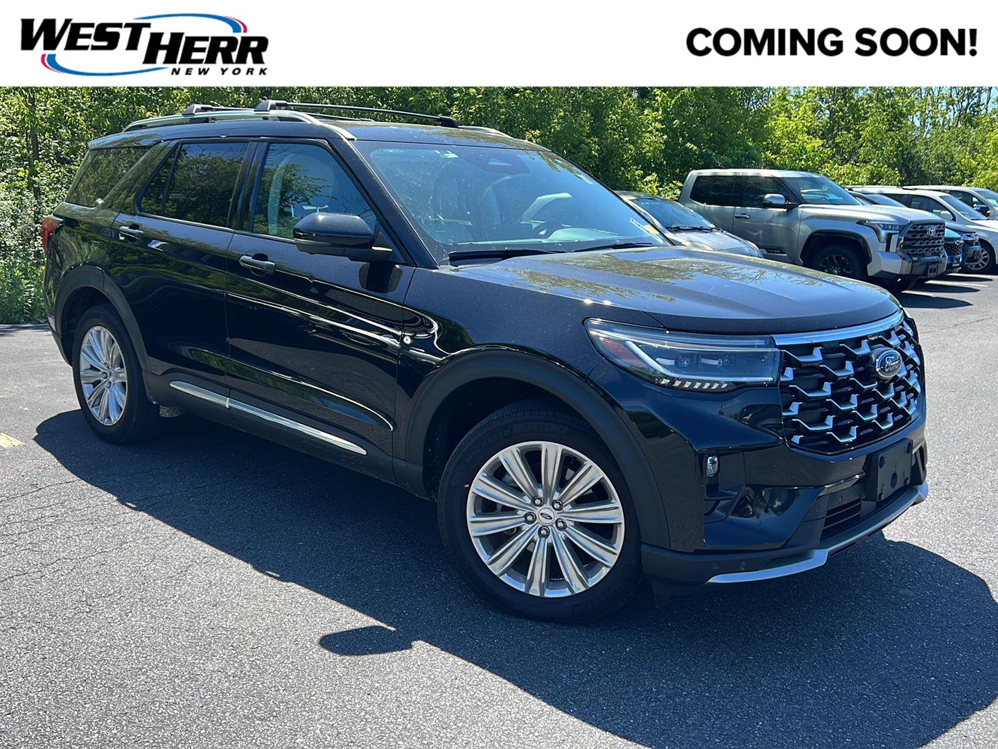 Agate Black 2025 Ford Explorer SUV / Crossover All-Wheel Drive Automatic