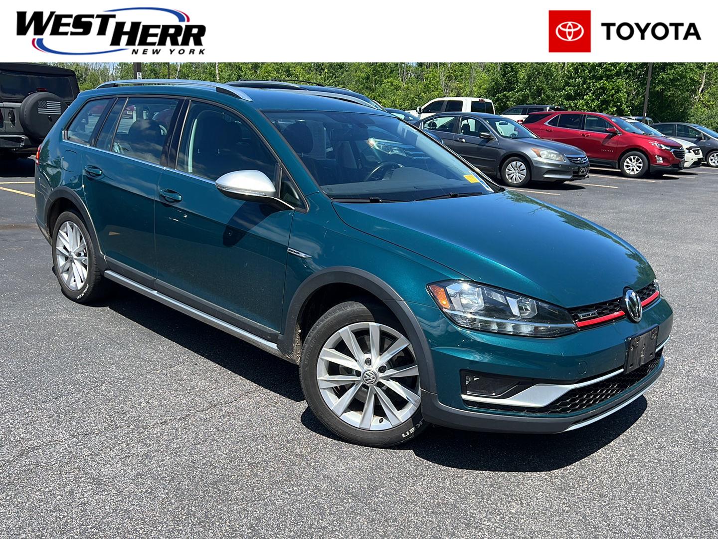 Great Falls Green Metallic 2018 Volkswagen Golf Alltrack S 4Motion AWD Wagon All-Wheel Drive Manual