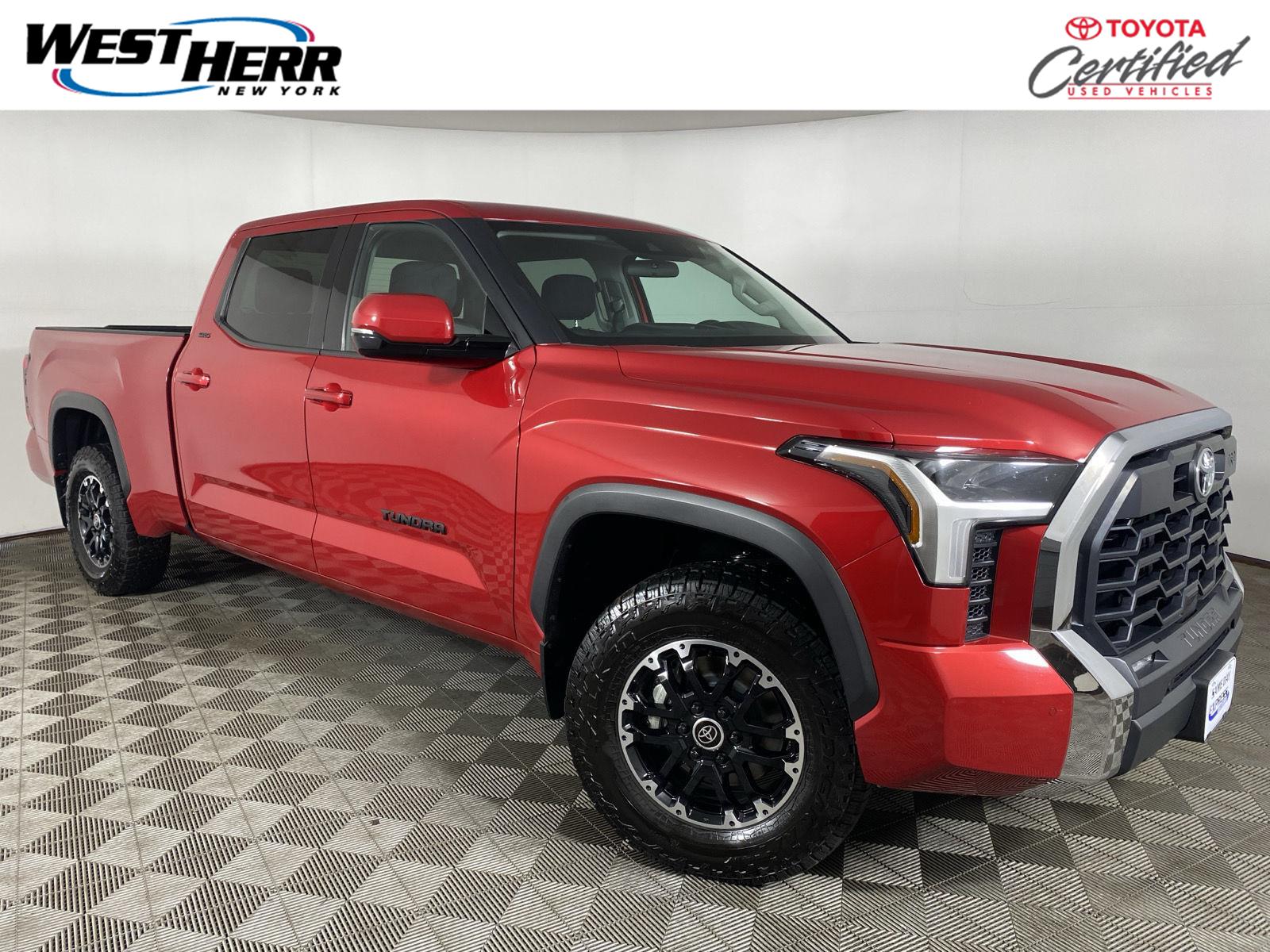 Supersonic Red 2022 Toyota Tundra SR5 CrewMax Cab LB 4WD Pickup Truck Four-Wheel Drive Automatic