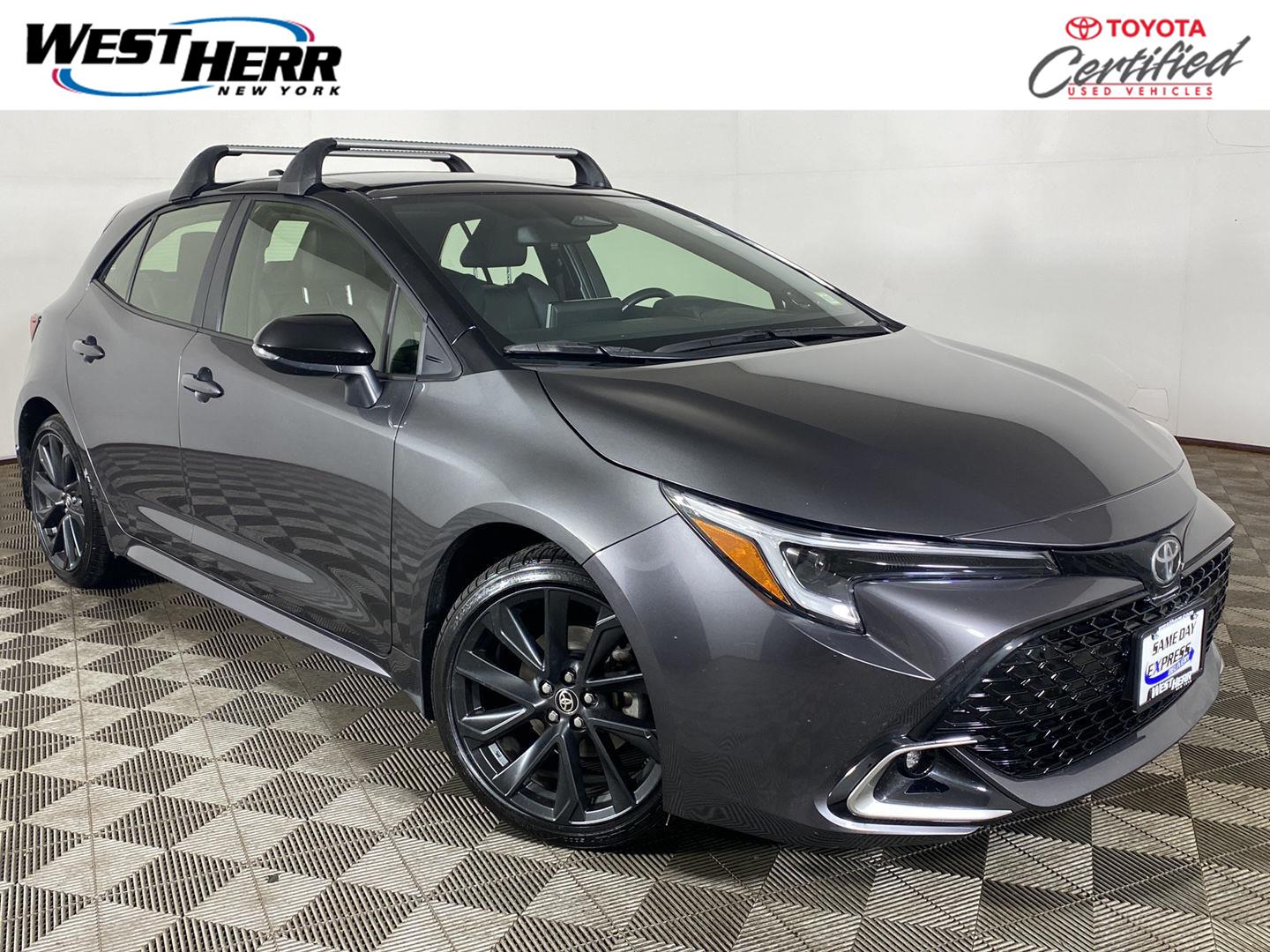 Midnight Black Metallic 2025 Toyota Corolla Hatchback Hatchback Front-Wheel Drive Continuously Variable Transmission