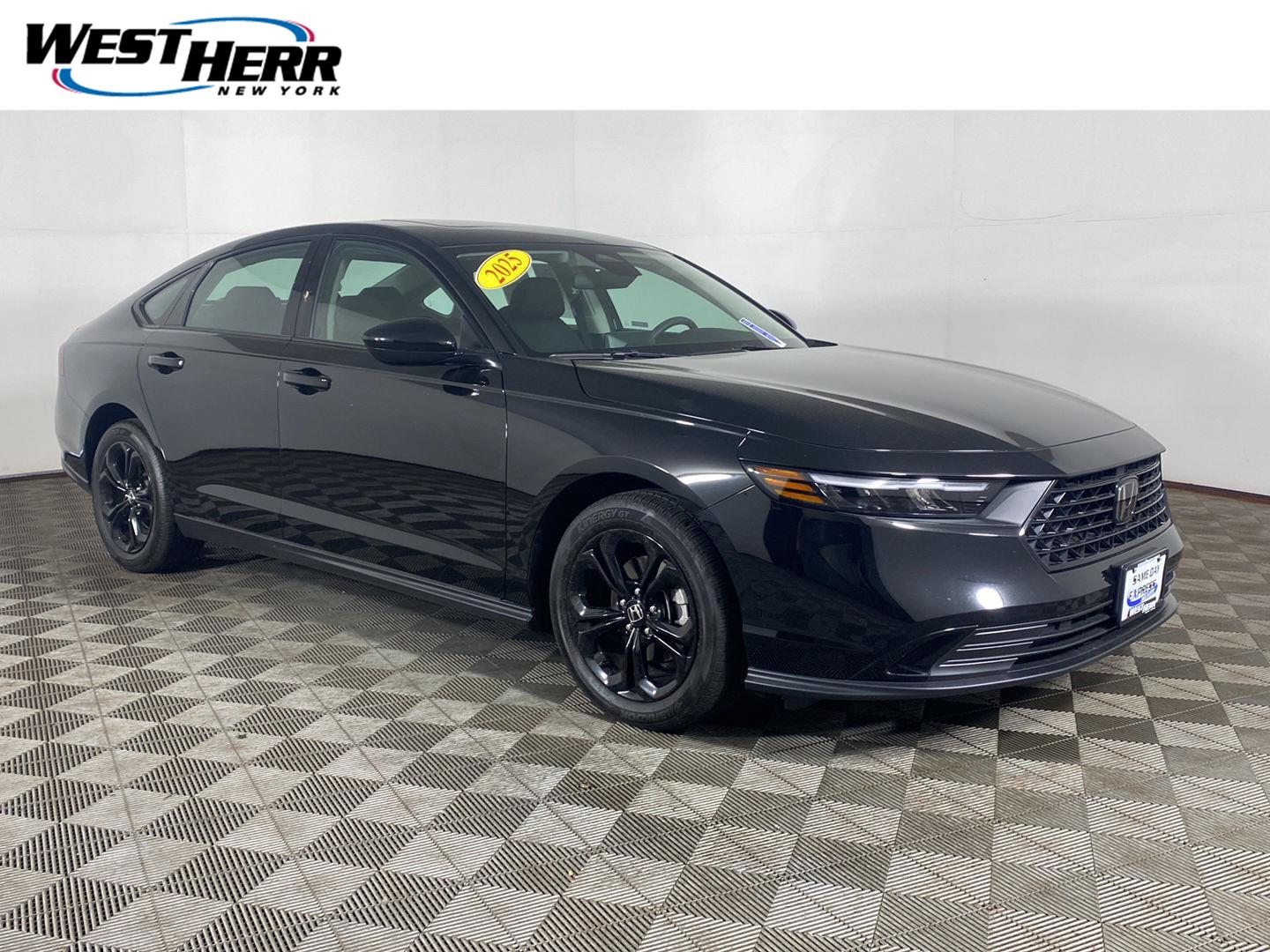 Crystal Black Pearl 2025 Honda Accord Sedan Front-Wheel Drive Continuously Variable Transmission