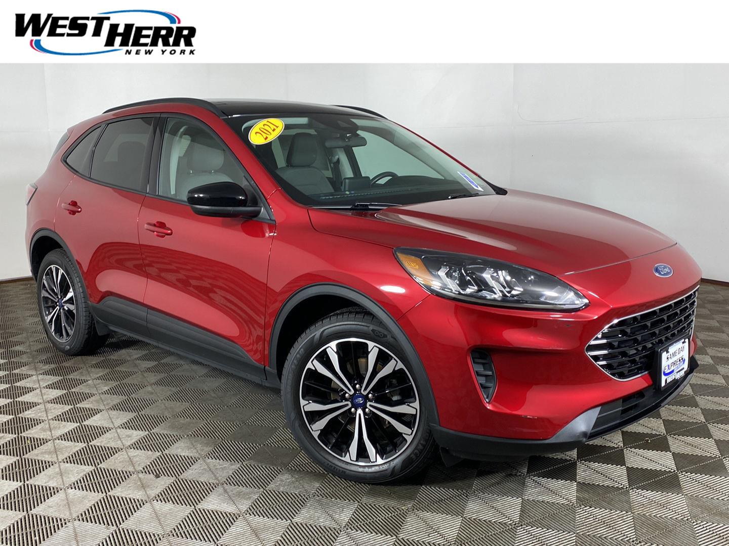 Red Metallic 2021 Ford Escape Hybrid SUV / Crossover All-Wheel Drive Continuously Variable Transmission