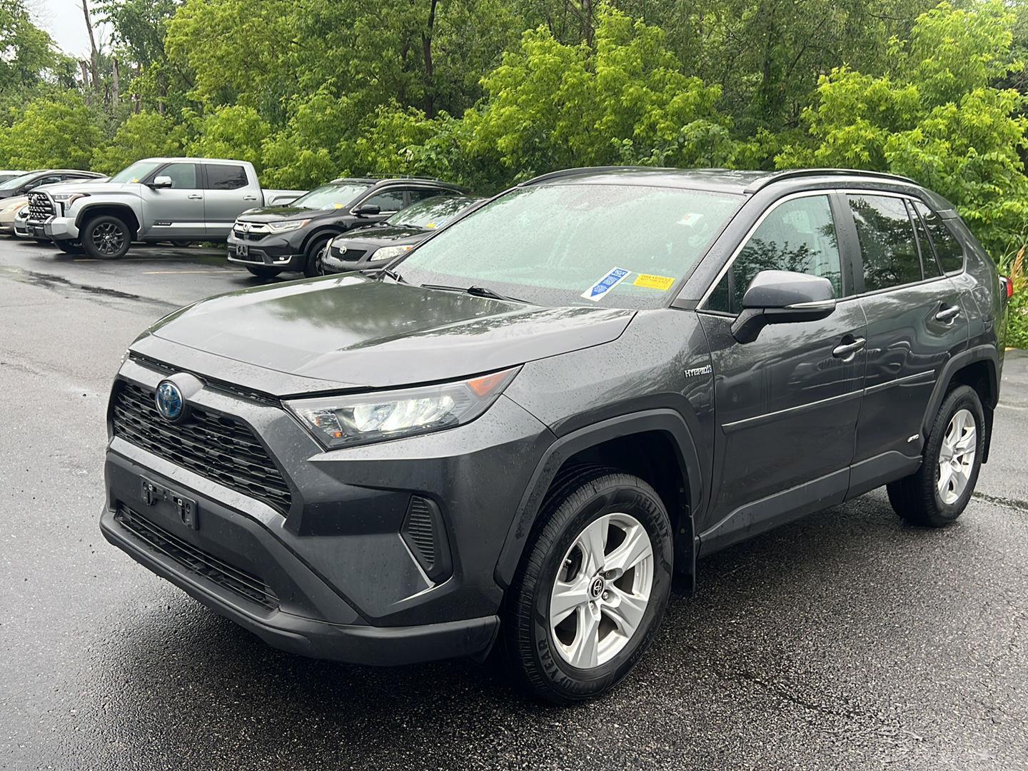 Certified Used 2021 Magnetic Gray Metallic Toyota Hybrid LE image 2